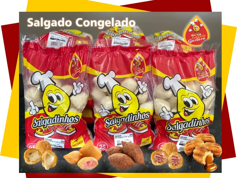 200 Salgados Congelados — pra fritar em casa